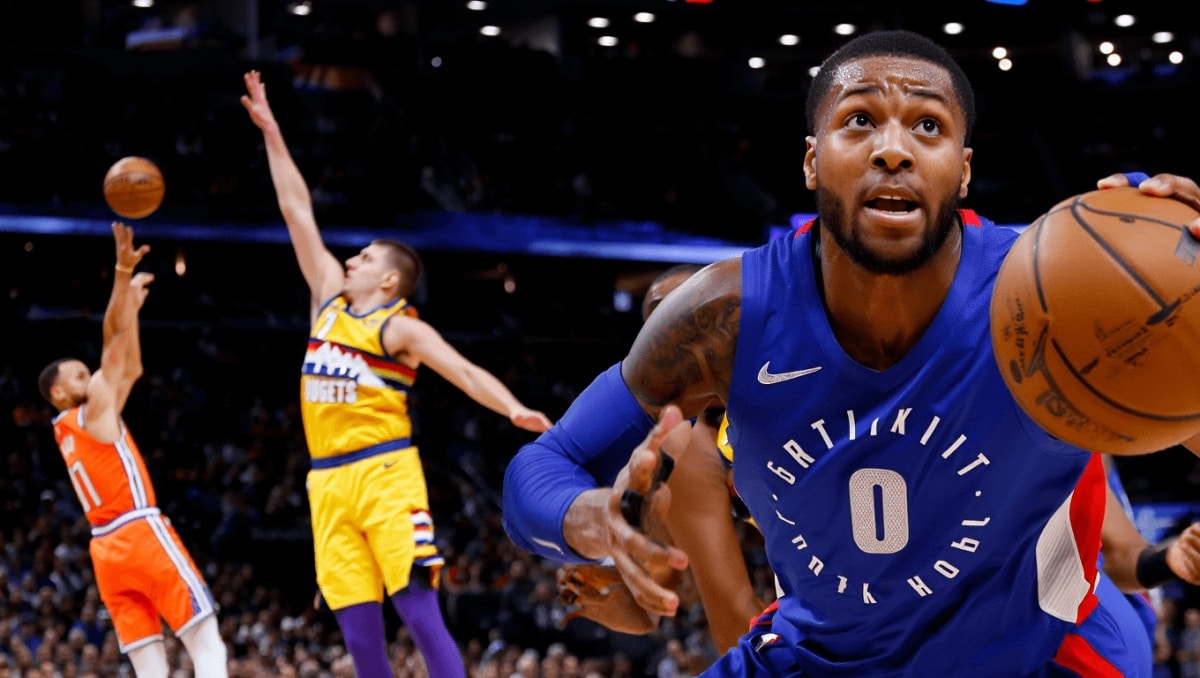 Nba, colpo Detroit a Portland. Oklahoma regola Memphis, Jokic trascina Denver