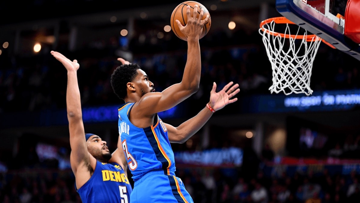 Nba, la tripla di Gilgeous-Alexander sulla sirena trascina Oklahoma contro Denver