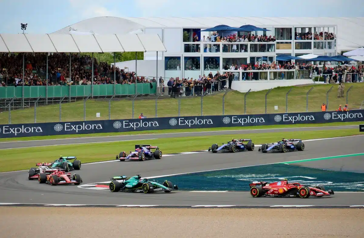 Circuito di Zandvoort con gli spalti durante un Gran Premio di F1