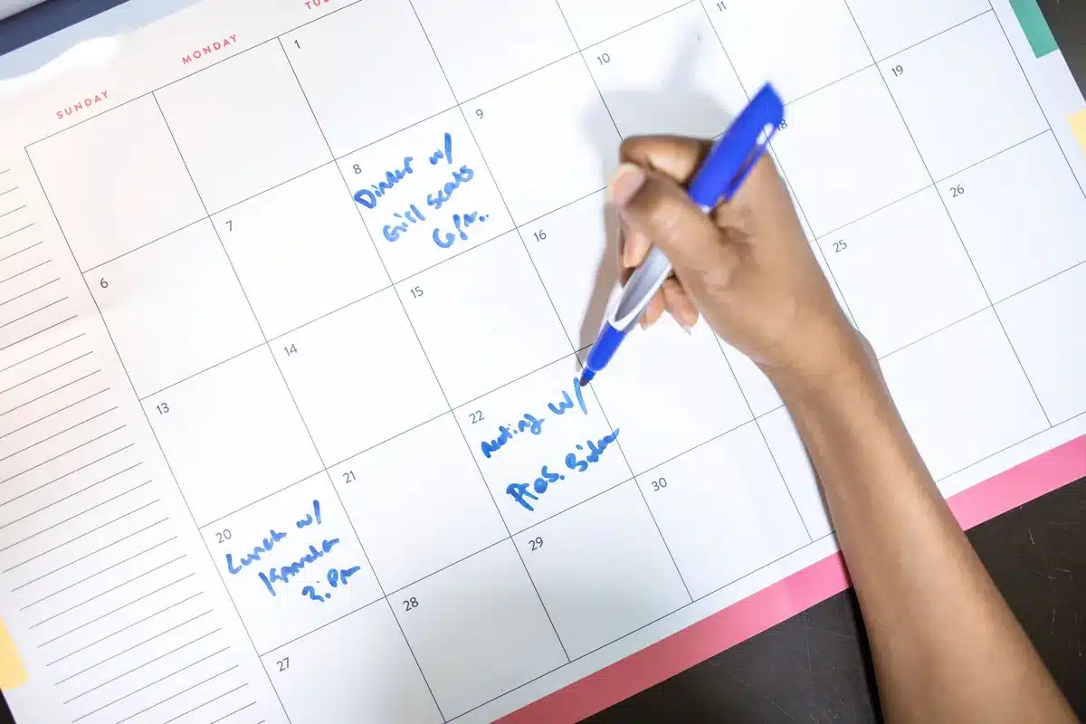 Calendario ATP con tornei e date evidenziate